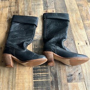 Dexter USA MADE Cowgirl Boots Black Size 5 1/2